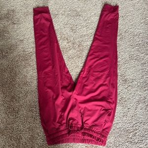 Women's Burgundy Track Pants